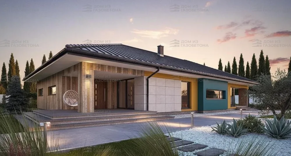 Проект Одноэтажный дом 14 на 23, 215 м2