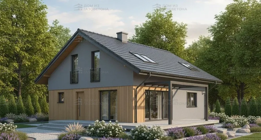 Проект Двухэтажный дом 11 на 14, 119 м2