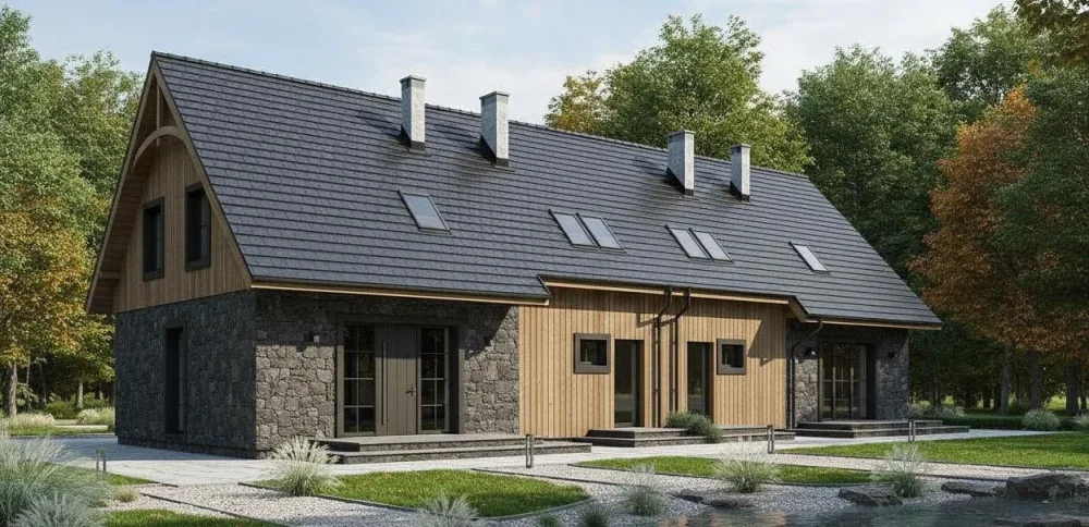 Проект Двухэтажный дом 22 на 9, 276 м2