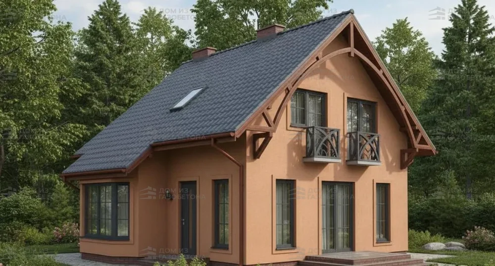 Проект Двухэтажный дом 8 на 10, 89 м2