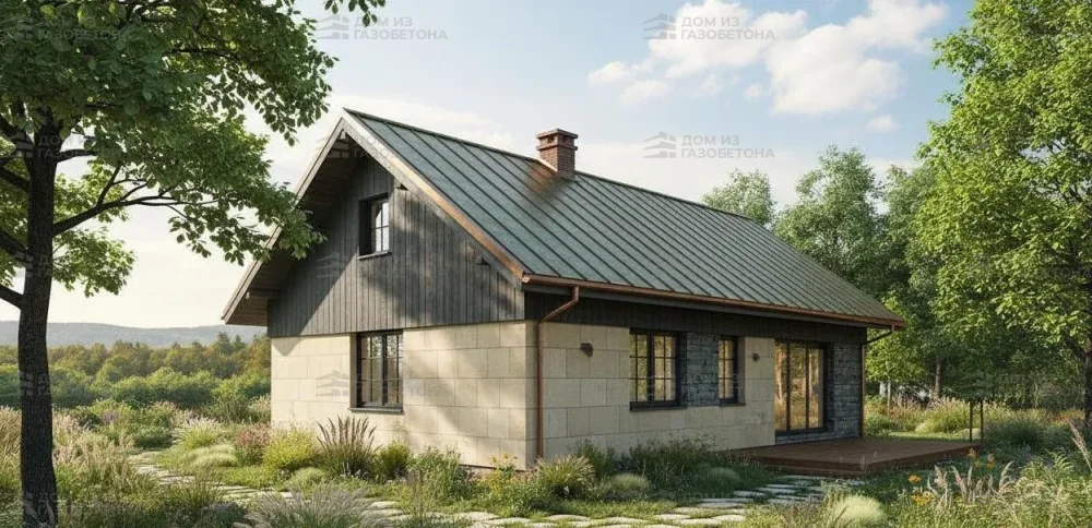 Проект Одноэтажный дом 14 на 13, 118 м2