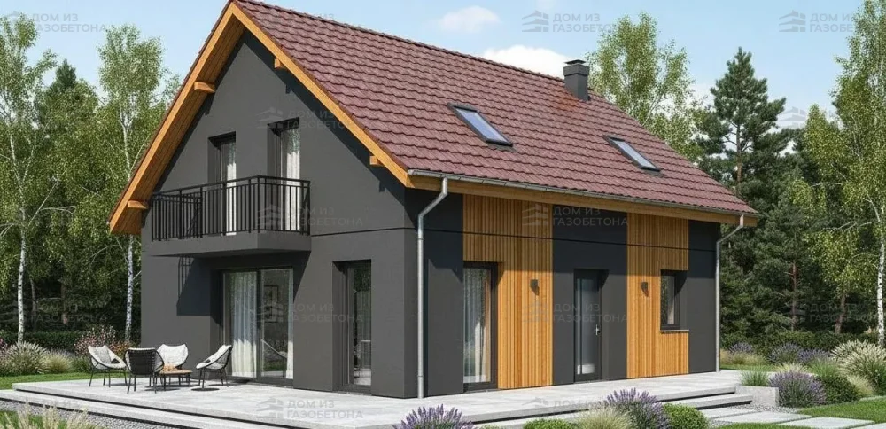 Проект Двухэтажный дом 16 на 10, 196 м2