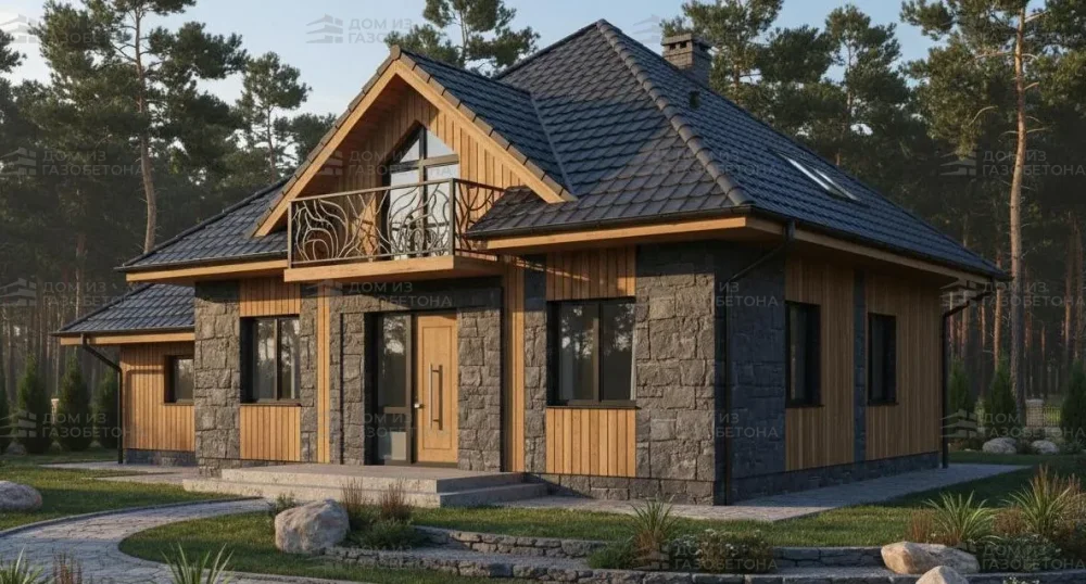 Проект Двухэтажный дом 13 на 11, 147 м2