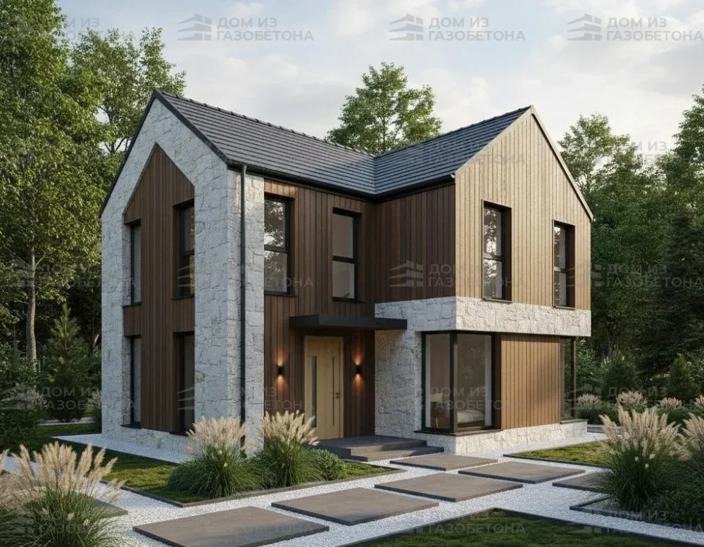 Проект Двухэтажный дом 11 на 10, 144 м2