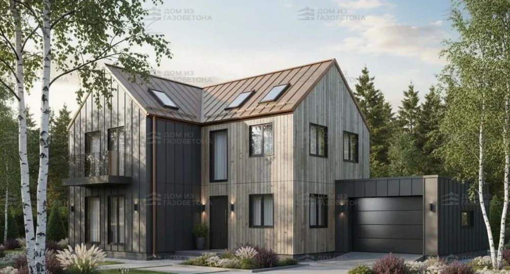 Проект Двухэтажный дом 13 на 11, 172 м2