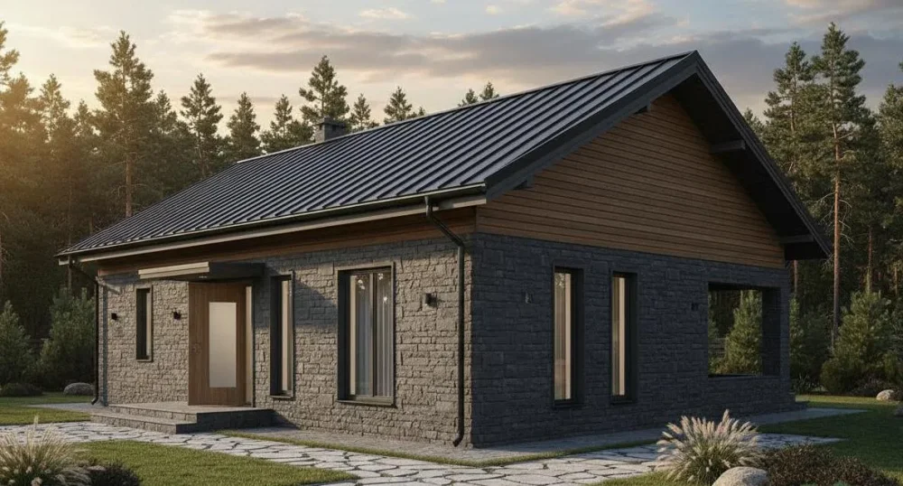 Проект Одноэтажный дом 12 на 16, 126 м2