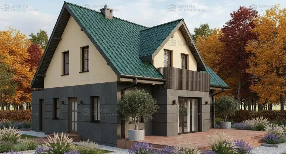 Проект Двухэтажный дом 13 на 12, 149 м2